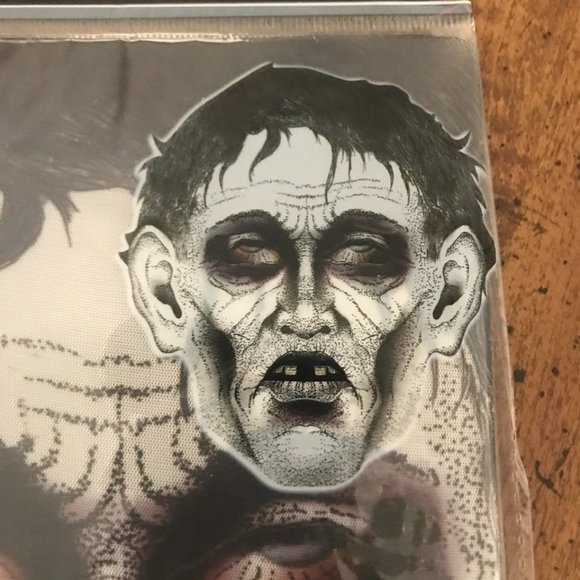 Sheer Zombie Halloween Mask Costume - Picture 2 of 2